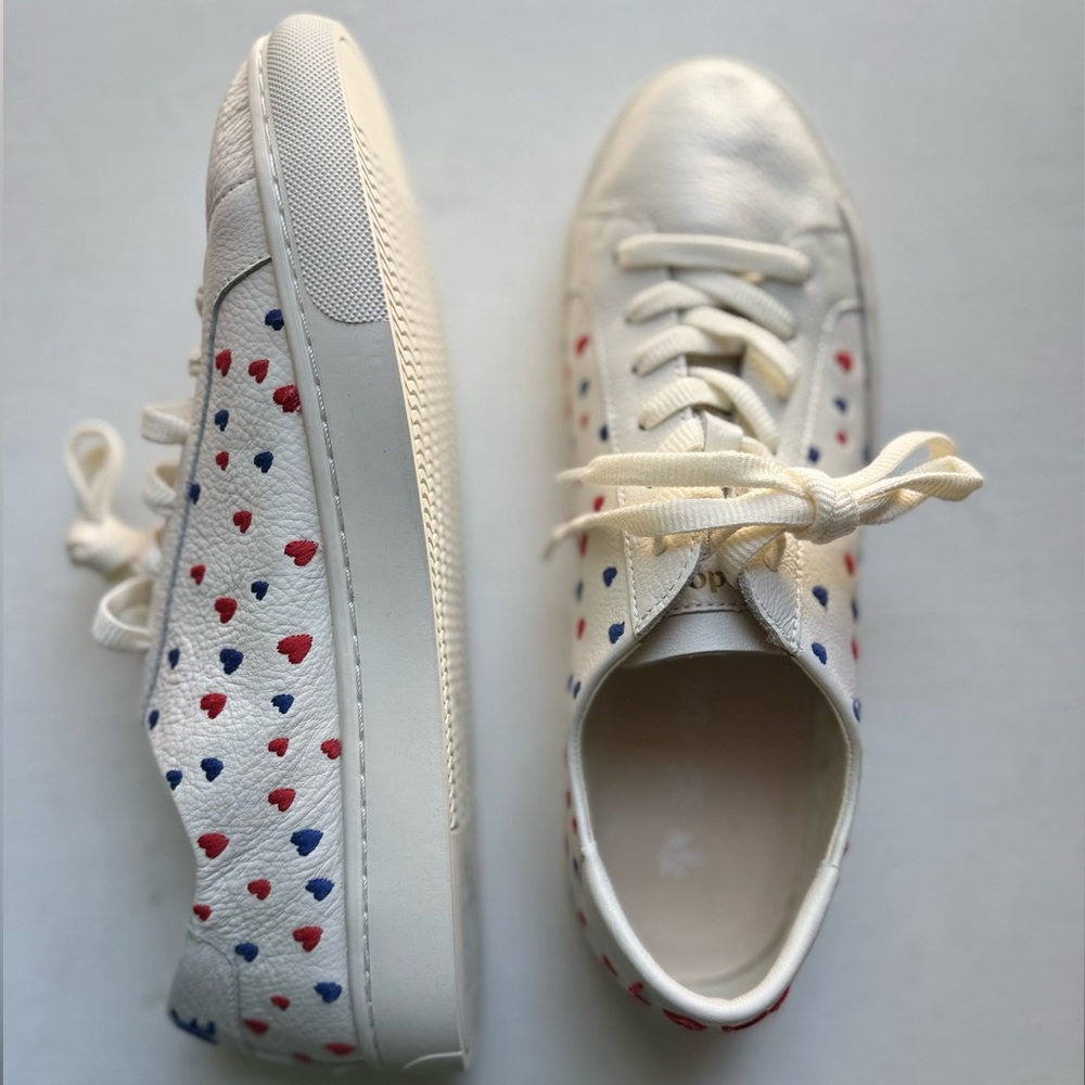 Soludos Ibiza Classic Sneaker – Heart Embroidery – Size 9.5 – New